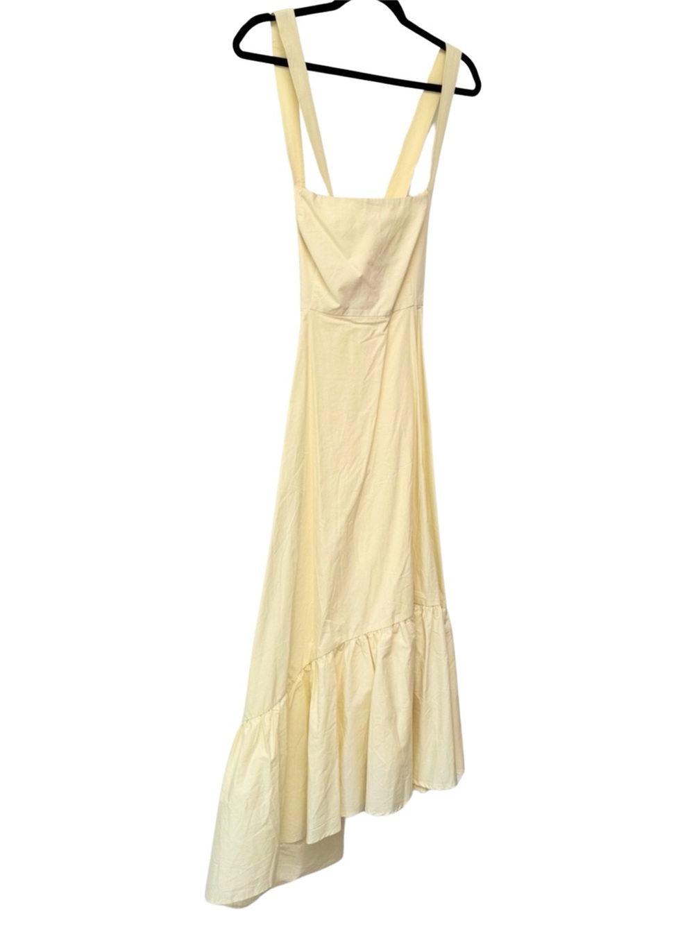 Bardot Asymmetrical Light Yellow Sleeveless Dress Size L NWT